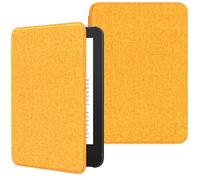 MoKo Étui Compatible avec 6" Kindle 11e Génération Version 2024/2022 & Version Internationale, Coque Légère avec Réveil/Sommeil Automatique pour Liseuse Kindle 2024 11e Gén., Orange
