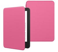 MoKo Étui Compatible avec 6" Kindle 11e Génération Version 2024/2022 & Version Internationale, Coque Légère avec Réveil/Sommeil Automatique pour Liseuse Kindle 2024 11e Gén., Magenta