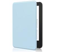 MoKo Étui Compatible avec 6" Kindle(11e Génération Version 2024/2022) & Version Internationale, Coque Légère avec Réveil/Sommeil Automatique pour Liseuse Kindle 2024 11e Gén, Bleu Ciel