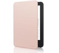 MoKo Étui Compatible avec 6" Kindle 11e Génération Version 2024/2022 & Version Internationale, Coque Légère avec Réveil/Sommeil Automatique pour Liseuse Kindle 2024 11e Gén., Rose Doré