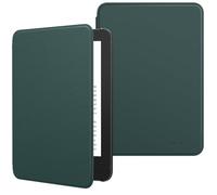 MoKo Étui Compatible avec 6" Kindle 11e Génération Version 2024/2022 & Version Internationale, Coque Légère avec Réveil/Sommeil Automatique pour Liseuse Kindle 2024 11e Gén., Vert Nuit