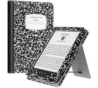 MoKo Étui Compatible avec 6" Kindle 11ème Génération 2024/2022/10th Gen 2019/8th Gen 2016, Coque de Protection avec Dragonne, Auto Réveil/Veille pour Kindle 11/10/8, Carnet Noir