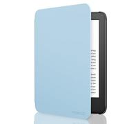 MoKo Étui Compatible avec 6" Nouveau Kindle(11e Génération Version 2024/2022) & Version Internationale, Coque Légère avec Réveil/Sommeil Automatique pour Kindle 2024/2022 11e Gén., Bleu Ciel