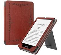 MoKo Étui Compatible avec 7"/6,8 Pouces Kindle Paperwhite(12e Gén. 2024/11e Gén. 2021), Coque de Protection avec Dragonne, Auto Réveil/Veille pour Kindle Paperwhite 2024, Style Vintage