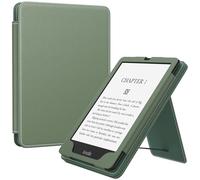 MoKo Étui Compatible avec 7"/6,8 Pouces Kindle Paperwhite(12e Gén. 2024/11e Gén. 2021), Coque de Protection avec Dragonne, Auto Réveil/Veille pour Kindle Paperwhite Édition Signature, Céladon