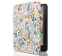 MoKo Étui Compatible avec 7" Kindle Paperwhite (12th Generation-2024) and Kindle Colorsoft Signature Edition 2024, Etui léger avec Auto Wake/Sleep pour Kindle Paperwhite 2024, Fleur
