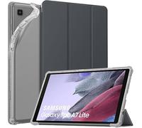 MoKo Étui Compatible avec Galaxy Tab A7 Lite 8.7 2021, Coque de Protection TPU avec Support Pliable Translucide avec Veille/Réveil Auto, Gris Sidéral