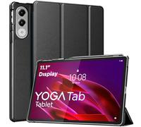 MoKo Étui Compatible avec Lenovo Yoga Tab 11,1 2025 à Rabat avec Support Ultra-Mince et Léger Smart Cover Auto Réveil/Sommeil Compatible avec Lenovo Yoga Tab 11,1, Casque Noir