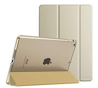 Moko Étui de Protection Compatible avec iPad 9e/8e/7e génération (2021/2020/2019), avec Support arrière Mat Fonction Veille/réveil Automatique pour iPad 10,2", Champagne doré