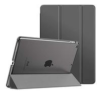 MoKo Étui de Protection Compatible avec iPad 9e/8e/7e génération (2021/2020/2019), avec Support arrière Mat Fonction Veille/réveil Automatique pour iPad 10,2", Gris sidéral