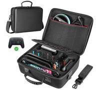 MoKo Étui de Transport pour Nintendo Switch 2 (2025) - Étui de Rangement Rigide Sacoche de Voyage Tout-en-Un, Housse de Protection pour Accessoires Switch 2 - Contient 21 Cartouches de Jeu, Noir