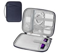 MoKo Étui de Transport pour Tablette de 7 à 8 Pouces avec poignée, Sac de Protection rembourré pour iPad Mini A17 Pro 8.3'' 2024, iPad Mini 6 8.3'' 2021, i-Pad Mi-ni 5 7.9'' 2019, Indigo