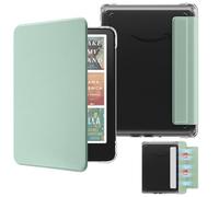 MoKo Étui Magnétique Amovible pour 7" E-Reader 12e Génération 2024 et Color 2024/2025, Coque Arrière Ultra Transparente Résistante aux Rayures Auto Réveil/Sommeil, Non pour BOOX & Kobo, Agave Vert