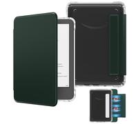 MoKo Étui Magnétique Détachable pour Le Tout Nouveau Kindle (11e Génération 2024/2022) 6 Pouces, Coque Légère et Résistante aux Rayures, à Dos Ultra-Clair avec Réveil/Sommeil Automatique, Vert Nuit