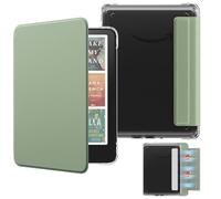 MoKo Étui Magnétique Amovible pour 7" E-Reader 12e Génération 2024 et Color 2024/2025, Coque Arrière Ultra Transparente Résistante aux Rayures Auto Réveil/Sommeil, Non pour BOOX & Kobo, Céladon
