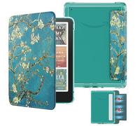 MoKo Étui Magnétique Détachable pour 7" Kindle Paperwhite 12e Generation 2024 & Kindle Colorsoft 2024/2025,Ultra Clair Coque et Lumière Anti-Rayures à l'arrière avec Auto Wake/Sleep, Abricot Épanoui
