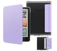 MoKo Étui Magnétique Amovible pour 7" E-Reader 12e Génération 2024 et Color 2024/2025, Coque Arrière Ultra Transparente Résistante aux Rayures Auto Réveil/Sommeil, Non pour BOOX & Kobo, Lilas