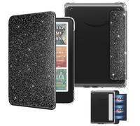 MoKo Étui Magnétique Amovible pour 7" E-Reader 12e Gén 2024 et Colorsoft 2024/2025,Coque Arrière Ultra Transparente Résistante aux Rayures Auto Réveil/Sommeil,Non pour BOOX & Kobo, Noir Pailleté