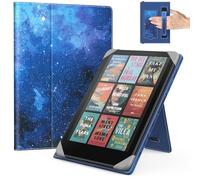 MoKo Étui pour 6,8,7" Kindle Paperwhite Liseuses Tablettes, Blue Starry Sky | Accessoires Liseuses pour 6,8, 7 Pouces Kindle Paperwhite/Colorsoft/Kobo Libra/Ocean,Étui Folio Léger, Dragonne, Béquille