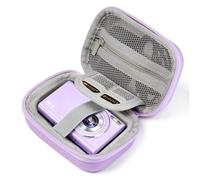 MoKo Étui pour Appareil Photo Numérique KODAK PIXPRO FZ55/FZ45/CAMKORY DC403 FHD 1080P/Canon IXUS 285 HS/STUOGYUM DC402-AF,Petit Étui de Protection pour Appareil Photo avec Fentes pour Cartes SD,Violt