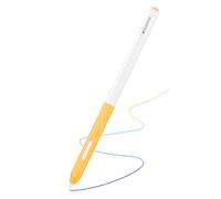 MoKo Étui pour Apple Pencil Pro, Coque en Silicone pour Apple Pencil 2e Génération, Étui de Protéction Transparente Compatible avec iPad Pencil Pro et 2e Génération Seulement, Jaune Rétro