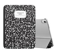 Moko Étui pour iPad 10e génération 10,9", Coque arrière Fine en Polycarbonate Rigide translucide, Protection Intelligente Compatible avec Touch ID, Veille/réveil Automatique, carnet Noir