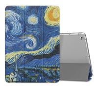 MoKo Étui pour iPad 6e/5e génération 2018/2017 de 9,7 Pouces - Coque Fine et légère avec Protection arrière translucide dépolie, Motif Nuit étoilée (Veille/réveil Automatique)