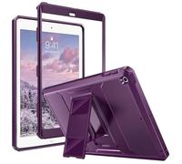 MoKo Étui pour iPad 9.7 2018/2017, iPad 6ème Génération/iPad 5ème Génération - Housse de Protection Antichoc avec Protecteur d'Écran Intégré & Support Robuste pour iPad 9.7 Pouces, Violet Foncé