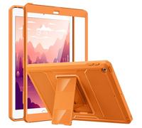 MoKo Étui pour iPad 9.7 2018/2017, iPad 6ème Génération/iPad 5ème Génération - Housse de Protection Antichoc avec Protecteur d'Écran Intégré & Support Robuste pour iPad 9.7 Pouces, Orange