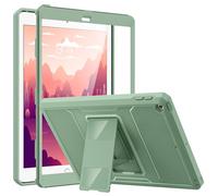 MoKo Étui pour iPad 9.7 2018/2017, iPad 6ème Génération/iPad 5ème Génération - Housse de Protection Antichoc avec Protecteur d'Écran Intégré & Support Robuste pour iPad 9.7 Pouces, Vert