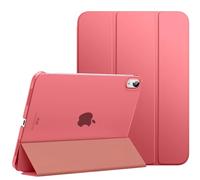 MoKo Étui pour iPad (A16) 11e Génération 11 Pouces en 2025, iPad 10e Génération 10,9'' en 2022, Étui Mince en PC Translucide pour iPad 11e Gén. avec Touch ID, Couleur Goyave