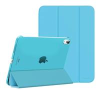 MoKo Étui pour iPad (A16) 11e Génération 11 Pouces en 2025, iPad 10e Génération 10,9'' en 2022, Étui Mince en PC Translucide pour iPad 11e Gén. avec Touch ID, Azur