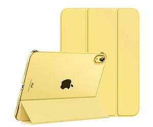 MoKo Étui pour iPad (A16) 11e Génération 11 Pouces en 2025, iPad 10e Génération 10,9'' en 2022, Étui Mince en PC Translucide pour iPad 11e Gén. avec Touch ID, Jaune Clair