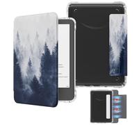 MoKo Étui Magnétique Détachable pour Le Tout Nouveau Kindle(11e Génération 2024/2022) 6 Pouces, Coque Légère et Résistante aux Rayures, à Dos Ultra-Clair avec Réveil/Sommeil Automatique, Forêt Grise