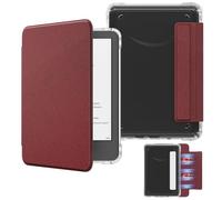 MoKo Étui pour Magnétique 6" Kindle 11e Gén 2024/2022, Vin Rouge