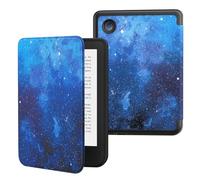 MoKo Coque pour Kobo Clara BW/Clara Colour 6" 2024/Clara 2E 6 Pouces 2022, Étui de Protection Souple TPU Ultra-Mince et Léger Anti-Rayures avec Réveil/Sommeil Automatique, ÉtoileBleue