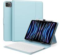 MoKo Étui Qwert Clavier Universel Compatible avec 9"-11" Tablet, Ciel