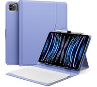 MoKo Étui Qwert Clavier Universel Compatible avec 9"-11" Tablet,Lavanda