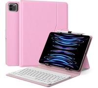 MoKo Étui Qwert Clavier Universel Compatible avec 9"-11" Tablet, Rosa