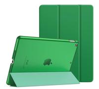 MoKo Étui Smart Cover pour New iPad 9ème Génération 2021, Étui à Rabat avec Support et Semi-Transparent Protecteur pour iPad 8e Génération 10.2" 2020/iPad 7e Génération 10.2" 2019, Forêt Verte
