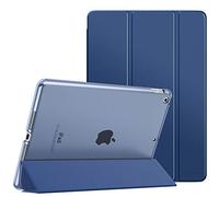 MoKo Étui Smart Cover pour New iPad 9ème Génération 2021, Étui à Rabat avec Support et Semi-Transparent Protecteur pour iPad 8e Génération 10.2" 2020/iPad 7e Génération 10.2" 2019, Marine Bleu