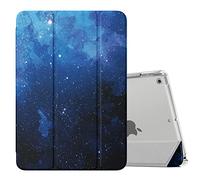 MoKo Étui Smart Cover pour New iPad 9ème Génération 2021, Étui à Rabat avec Support et Semi-Transparent Protecteur pour iPad 8e Génération 10.2" 2020/iPad 7e Génération 10.2" 2019, Étoile Bleue