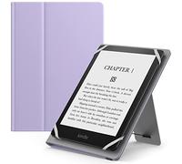 MoKo Étui Universel pour 6" 6.8" 7" Kindle eReaders Fire Tablette - Kindle/Kobo/Voyaga/Lenovo/Sony Kindle E-Book E-Reader Tablette, Coque en PU avec Support Réglable et Dragonne, Taro Violet