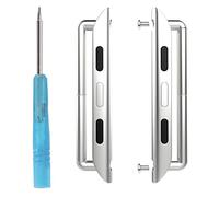 MoKo Fermoir de Bracelet Compatible avec iWatch, Connecteur/Fermoir en Métal pour Tous Les Modèles iWatch 42mm Series 6/5/4/3/2/1/se, Argent (Pas pour Watch 38mm)