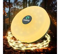 MoKo Guirlande Lumineuse Extérieure de Camping, 3 en 1 Guirlande Lumineuse Escamotable Portative avec 8 Modes d'Éclairage Lanterne à Guirlande Étanche Durable pour Tente Camping Vacances Décoration