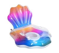 MoKo Hamac Gonflable Piscine, Flotteur Hamac MultiUsage Pliable Matelas Flottant, Hamac Bouée Gonflable à Paillettes Flottant Hamac d'Eau, Lit Flottant Gonflable pour Natation Été Plage Fête, L/Coloré