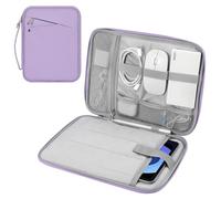 MoKo Housse de Protection 9-11 Pouces avec Poignée, Sac de Voyage Rembourré pour Nouvel iPad Air 11 Pouces M3 2025, iPad A16 11", iPad Pro 11 M4, iPad 10/9/8/7, Tab S9/S8 11, Violet