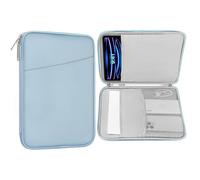 MoKo Housse de Protection Tablette 13 Pouce Compatible avec iPad Pro 13-in. M5, iPad Air M3 2025, Pro 13" M4, Galaxy Tab S10+ Plus/S9 FE+/S9+ Plus 12,4", Sac de Transport avec Poche, Bleu Brumeux