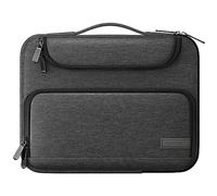 MoKo Housse de Tablette 9-11" Compatible avec iPad Pro 11 M2 2022-2018, iPad 10 10.9 2022, iPad air 5 10.9" 2022, iPad 9/8/7 10.2, Galaxy Tab S9 11" 2023, Tab S8 11",Sacoche avec Poignée, Noir & Gris