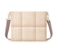 MoKo Housse de Tablette de 12.9 Pouce Compatible avec iPad Pro 12.9 inch,iPad Pro 11 inch, iPad 10th 10.9,iPad 9/8th 10.2, Sac de Transport Matelassé avec Bandoulière et Porte-Stylo, Sable